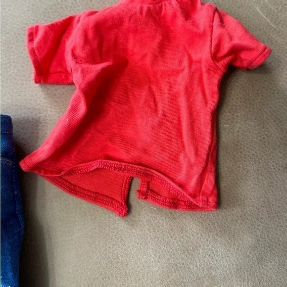 Vintage 1999 American Girl BLUE JEAN BASICS T-shirt, Belt  And Socks Included - Picture 5 of 6